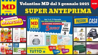 volantino MD dal 3 gennaio 2025 ✅ Tutto a 1€ #anteprima 🔥 Offerte promozioni casa cucina