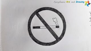 🚫Stop Smoking❌Poster Drawing📢