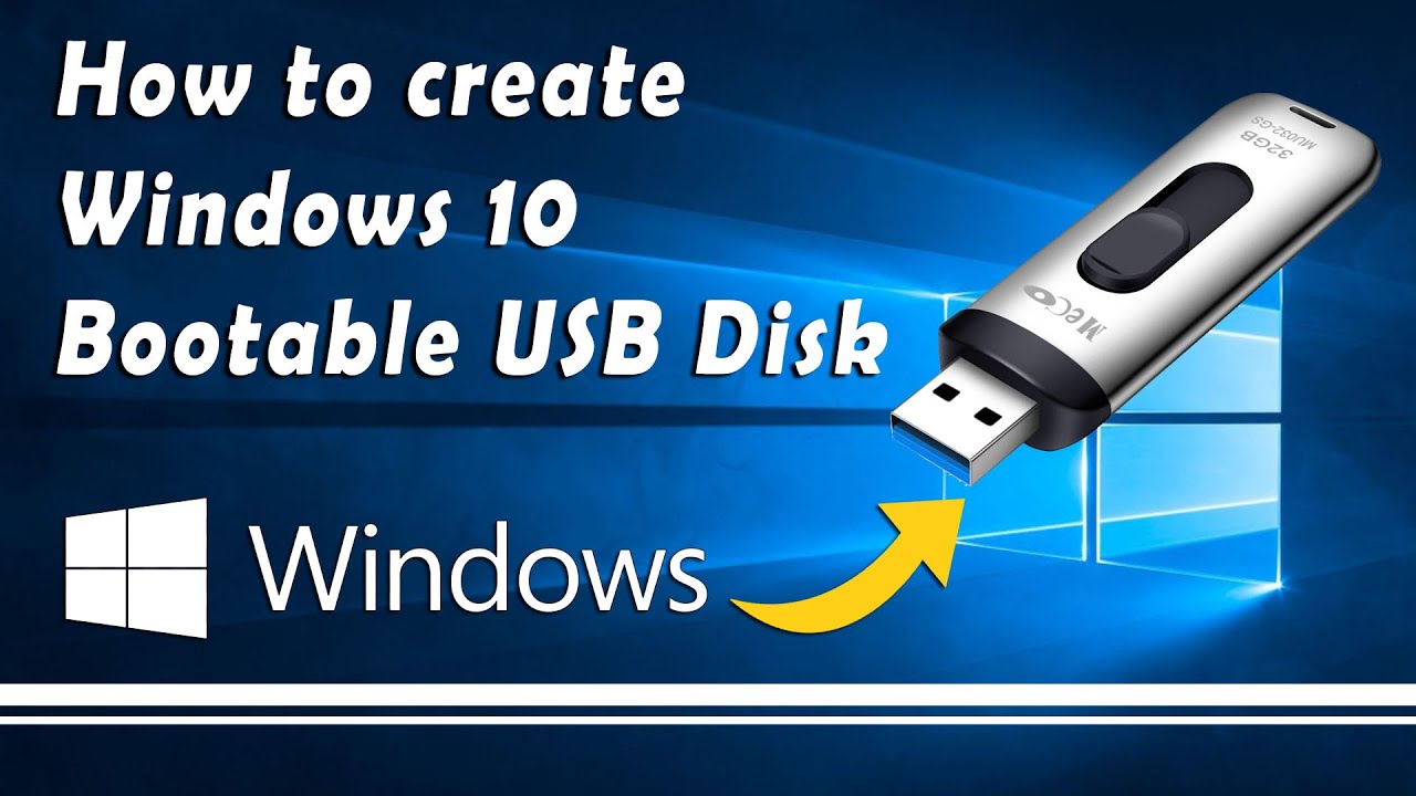 How To Create Windows10 Bootable USB Disk - YouTube