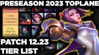 Patch 12.23 Toplane Tier List | Strongest SoloQue Toplaners in Season 2023