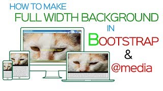 How to Make Full Width Cover Background Image in Bootstrap-Bootstrap for Beginners