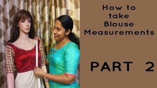 How to take Blouse body  measurements in Malayalam/Blouse cutting and stitching PART 2