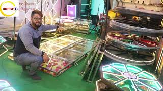 LED Mirror Entry LED Pannel 2x2 Feet #mirrorentry #flowerentry #entrytheme #eventtheme #howto