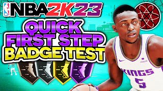 Best Playmaking Badges in NBA 2K23 : Quick First Step Badge Test