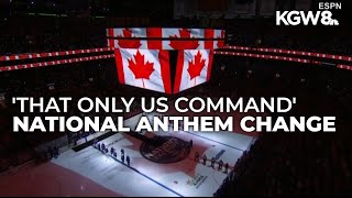 Singer of Canadian anthem at 4 Nations Face-Off changes lyric to protest Trump's 51st state remarks