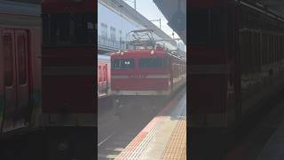 カシオペア紀行神立行き 北千住駅 爆音汽笛を鳴らして通過 #車両 #電車 #train #鉄道 #列車 #automobile #shorts