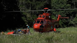 Débardage de bois par l'ONF - Saint Michel de Maurienne