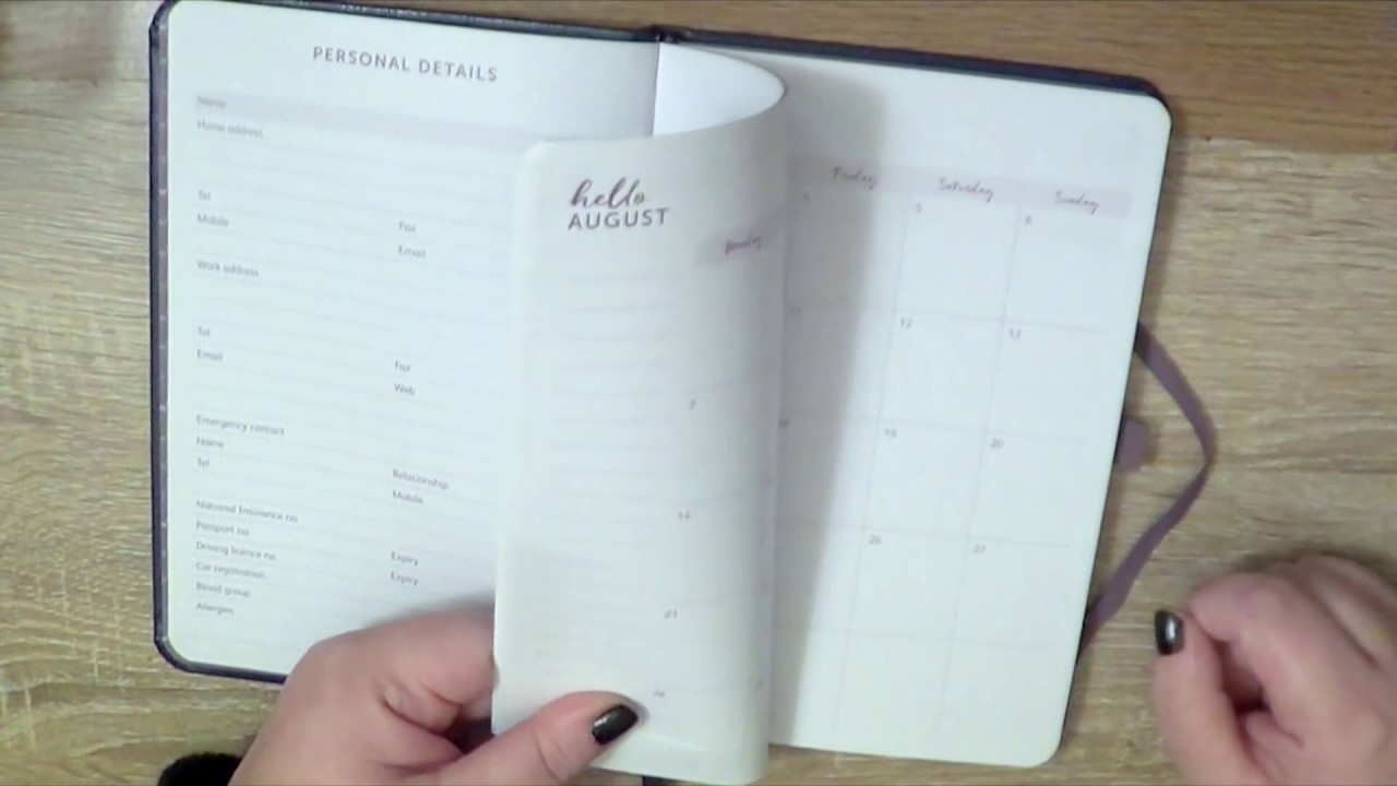 Planner S&T 'Busy B' Academic 17 Month Diary (UK Edition) - YouTube