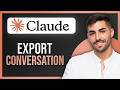 How to Export Claude AI Conversations (Step by Step) 2026