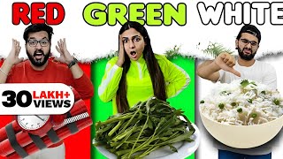 🔴 Eating Only ONE Color Food for 24 Hours 🔴