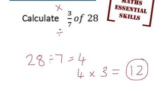 Essential Skill - Fraction of an amount