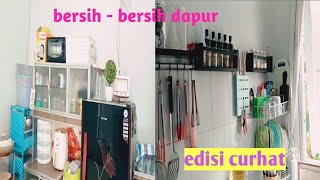 beberes dan spill barang tersembunyi di dapur mungil # cleaning motivation# @MamaneNindya