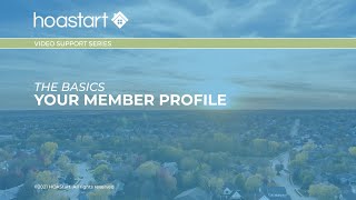 HOA Start - Video Support Series - Your Member Profile