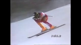 Kyle Rasmussen wins downhill II (Wengen 1995)