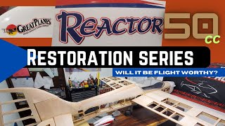 Great Planes Reactor 50cc Restoration Part 1 (Exposing the airframe)