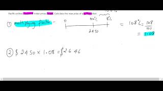 percentages- find percentage increase and decrease using the multiplying factor