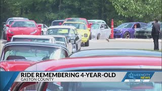 Community honors late Gastonia 4-year-old with classic cars, hot wheels