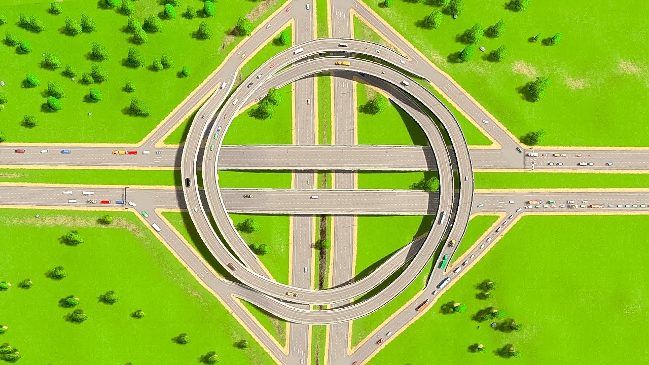 Which Is THE BEST Highway Interchange Layout? Cities Skylines! - YouTube