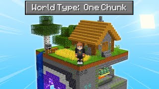 I Survived 300 Days in a ONE CHUNK Minecraft World... Here's What Happened!