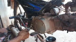 How to change clutch dist, របៀប ប្តូរស្បែកកំលាំង របស់ម៉ូតូ hondadream