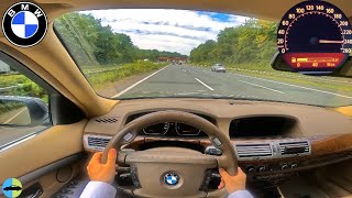 BMW 730d Acceleration with 300 HP (E65) | POV Probefahrt Testdrive | 4K