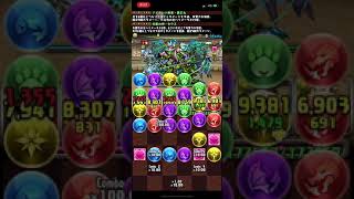 [パズドラ]日版pad 6月のクエスト 上級者向け チャレンジLv9【操作時間5秒固定】