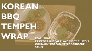 Korean BBQ Tempeh Wrap
