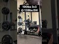 bench press 190lbs x 3 @ 128lbs bw