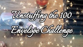 Unstuffing the 100 envelope challenge 🎄A look at What we decided to do with it☃️