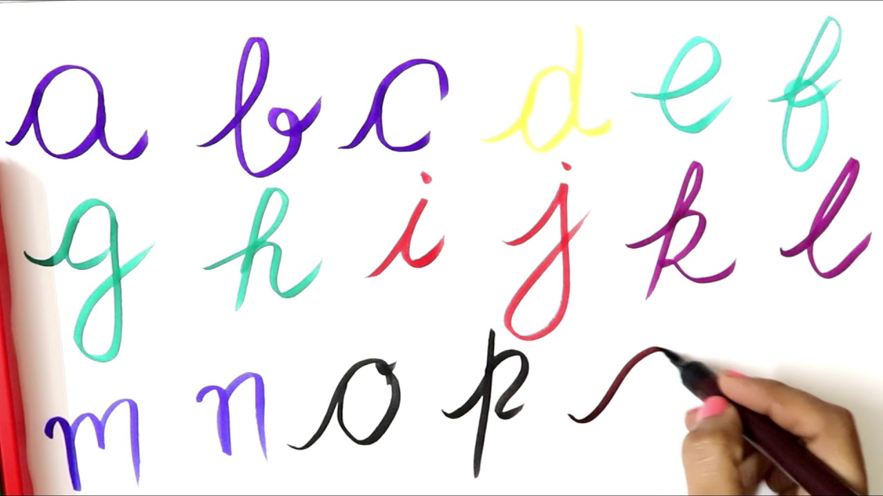Abcd In Cursive Writing Images Abcd In Cursive Writing Images