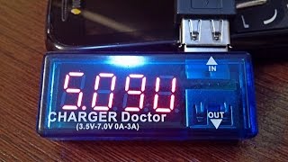 USB-тестер или вольтметр/амперметр Charger Doctor с Aliexpress