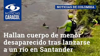 Hallan cuerpo de menor que había desaparecido tras lanzarse a un río en Santander
