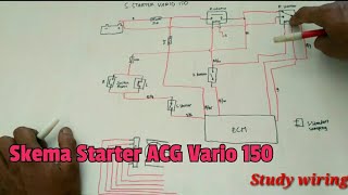 Skema Sistem Starter ACG Vario 150