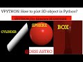Vpython| How to Plot 3D objects in Python| For Beginners| #python #pythonprogramming #vpython