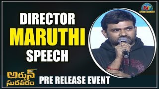 Director Maruthi Speech @ Arjun Suravaram Pre Release Event | Nikhil | NTV ENT