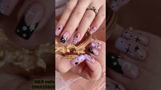 N\u0026R nails រចនាម៉ូដក្រចក​ តជេល​តម្សៅ