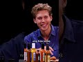 Austin Butler's Reaction to Every Wing on Hot Ones #shorts