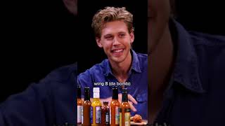 Austin Butler's Reaction to Every Wing on Hot Ones #shorts