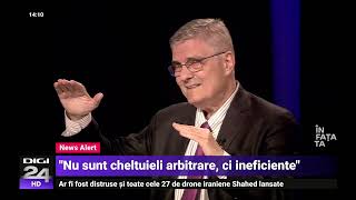 În fața ta cu Daniel Dăianu: Dacă nu adoptăm măsuri clare, credibile, vom rămâne cocoțați