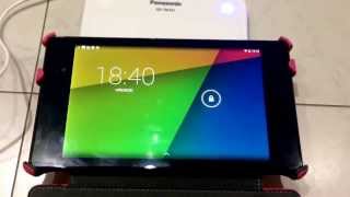 Nexus7(2013)ワイヤレス給電Qiで、充電をするところ