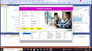 Student Enrollment System Software Using C#