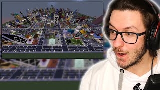 Daxellz Reacts to @RTGame  I Gave 300 Minecraft Players One Plot Each To Build A City