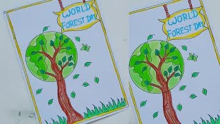 world Forest day Drawing|Forest day Drawing|world Forest day 2022|world Forest day chart Drawing|