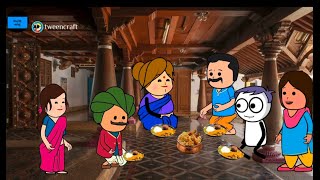 ಕೋಳಿಸಾರಿಂದಾ ಊಟಮಾಡುತ್ತಿರುವ  ಮನೆಯವರು #cartoonvideosinkannada #Comedyvideos #halli