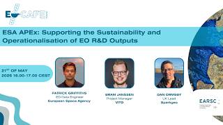 EOcafe: ESA APEx: Supporting the Sustainability and Operationalisation of EO R&D Outputs