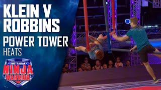 Charlie Robbins and Bryson Klein take on the Power Tower | Australian Ninja Warrior 2020