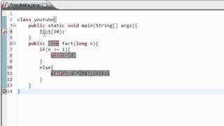 Java Tutorial 12: Recursive Programming