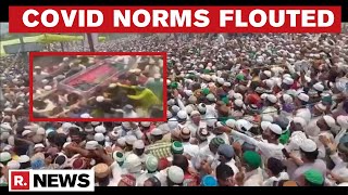 COVID-19 Norms Violated In UP's Badaun As Lakhs Gather For A Funeral Procession