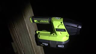 Ryobi p705 18v flashlight review and test