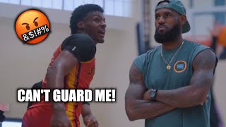 BRONNY GETS PISSED Then GOES OFF In Front Of LeBron James At Nike Peach Jam!